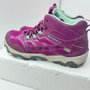 Merrell Moab FST Mid Waterproof Hiking Boots Purple Women’s 5